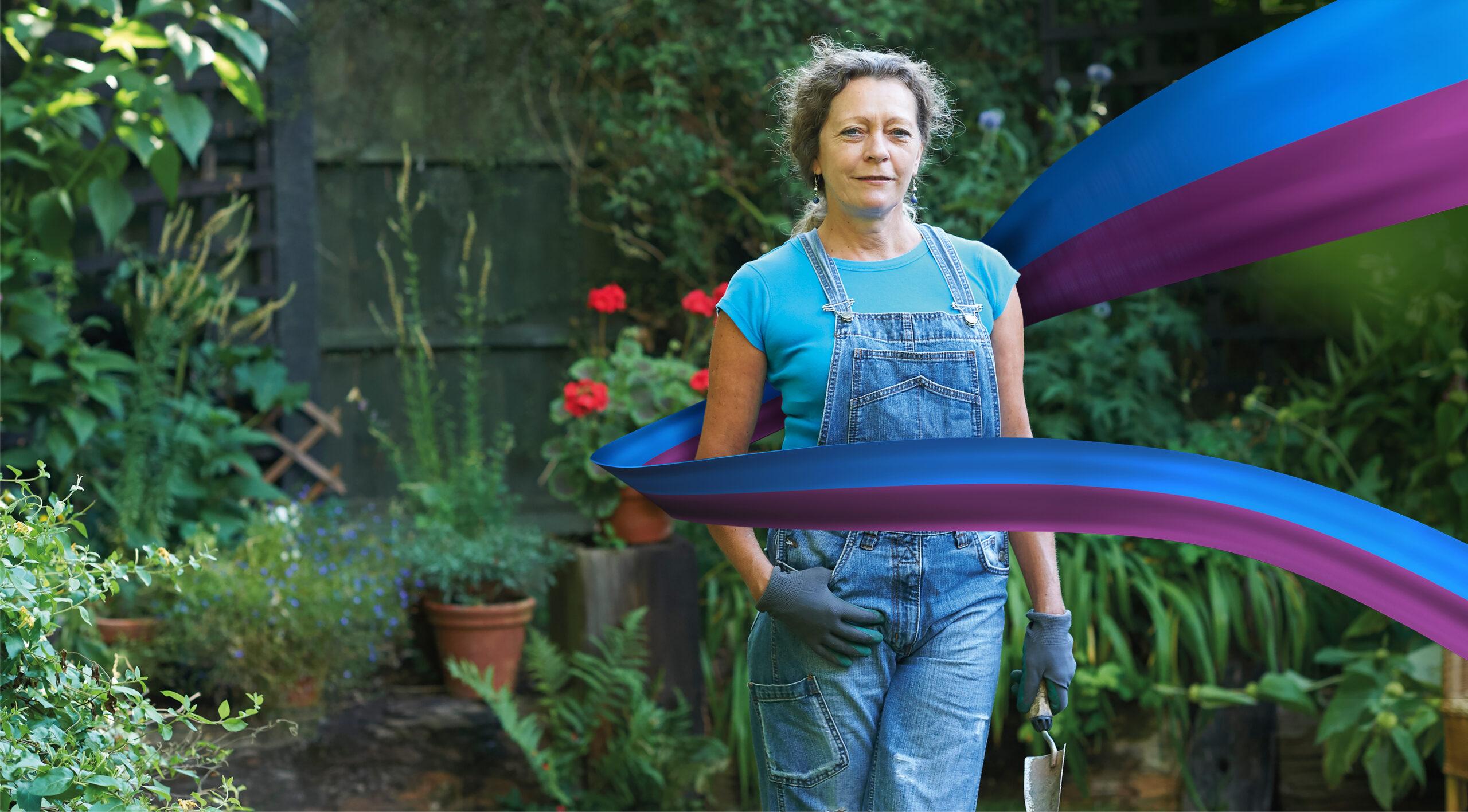 Woman gardening